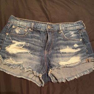 Denim shorts